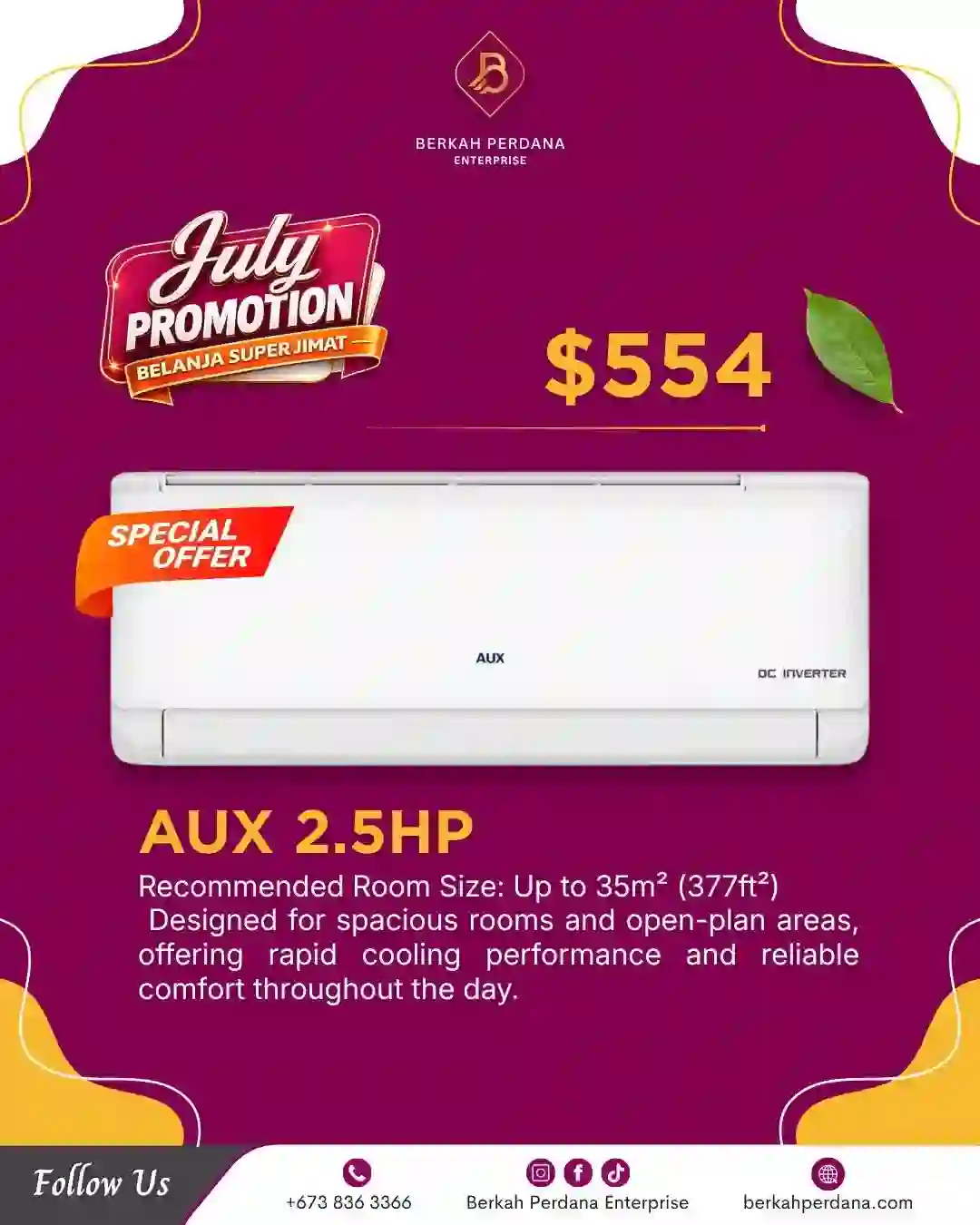 Air Conditioner 2.5hp