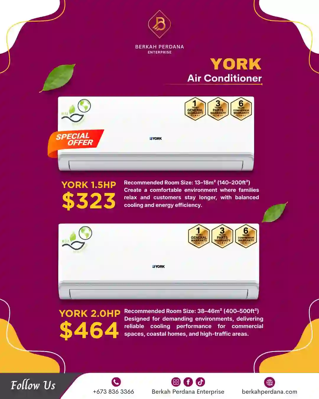 Air Conditioner Spec Sheet 3