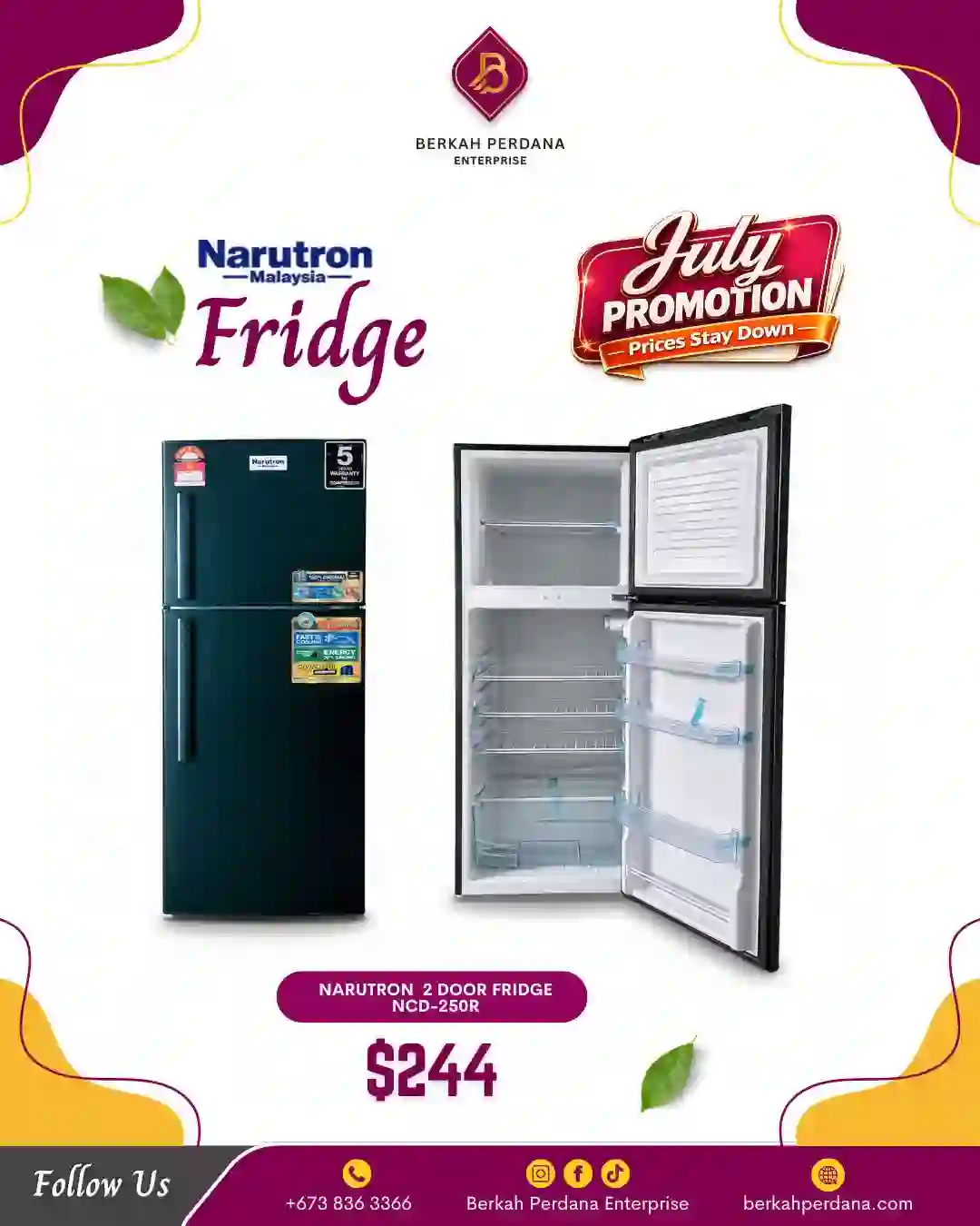 Refrigerator Open Door 2