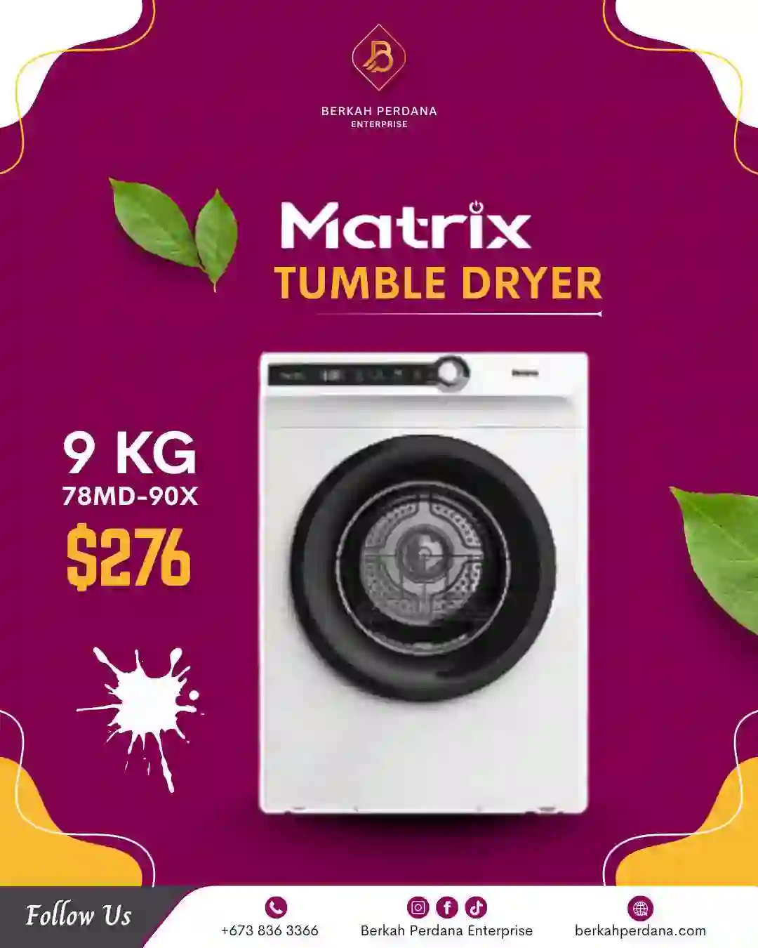 Tumble Dryer 9kg
