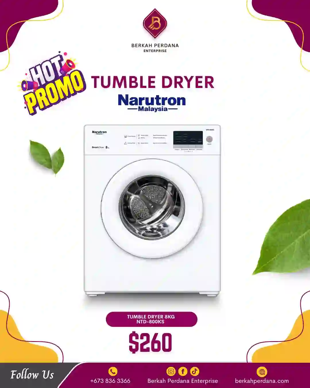 Tumble Dryer Front Load