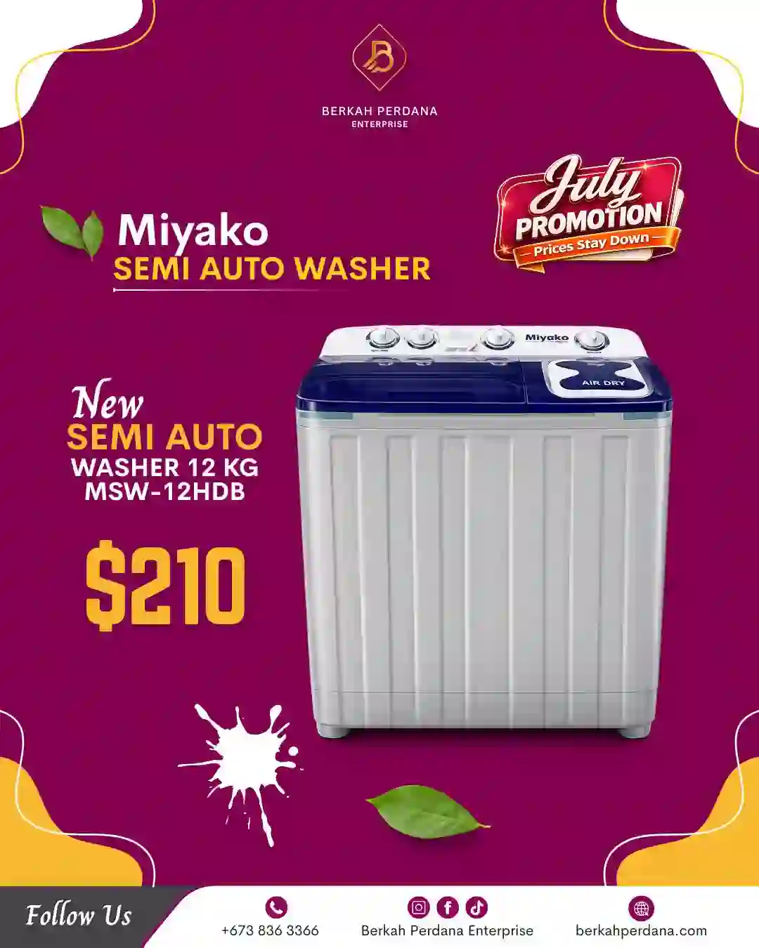 Washing Machine Single 2